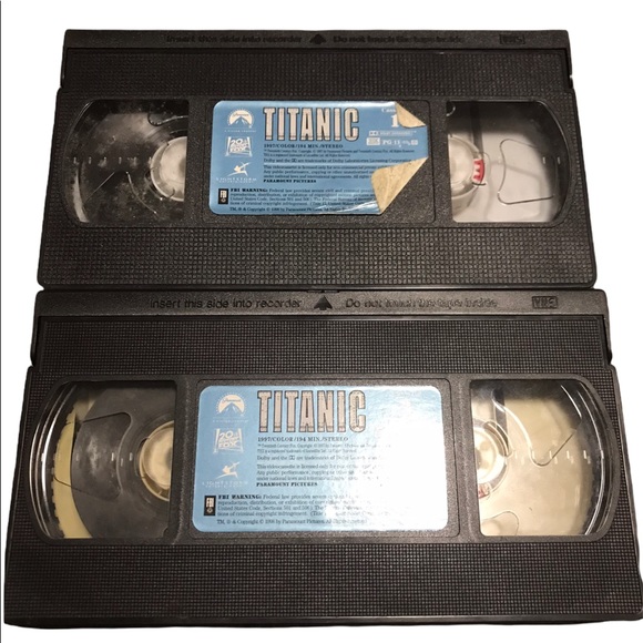 VTG Titanic VHS 1998 2 Tape Set UNTESTED - Picture 7 of 12